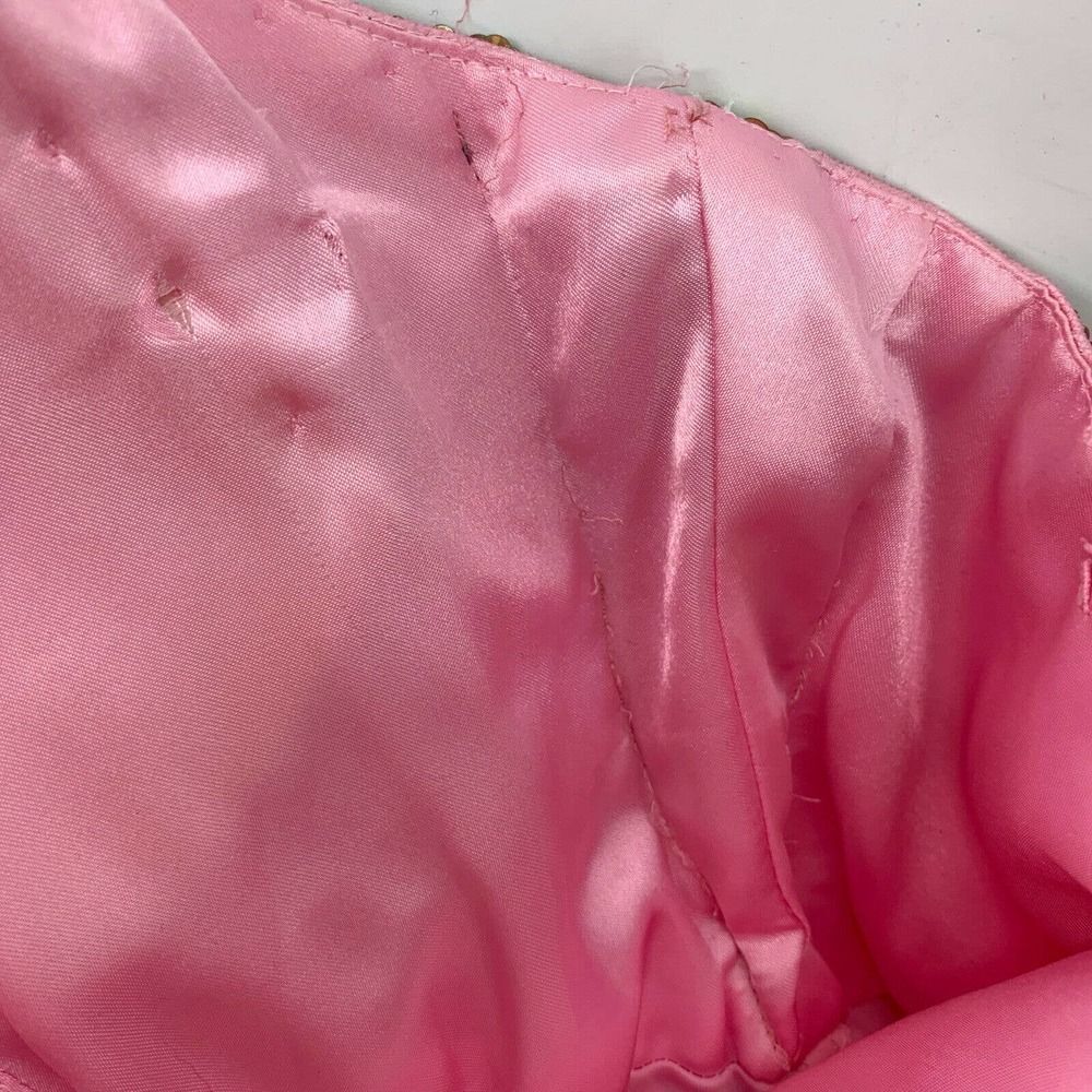 Milano Formals Pink Sequined Strapless Dress Prom - Picture 10 of 10